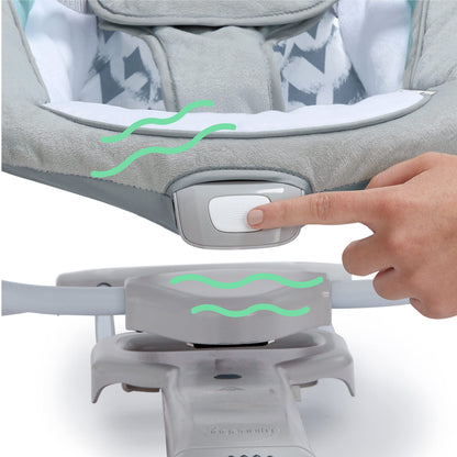 Ingenuity ConvertMe 2-in-1 Compact Portable Automatic Baby Swing & Infant Seat, Battery-Powered Vibrations, Nature Sounds, 0-9 Months 6-20 lbs (Raylan) 🍁 All In One Marketplace Canada