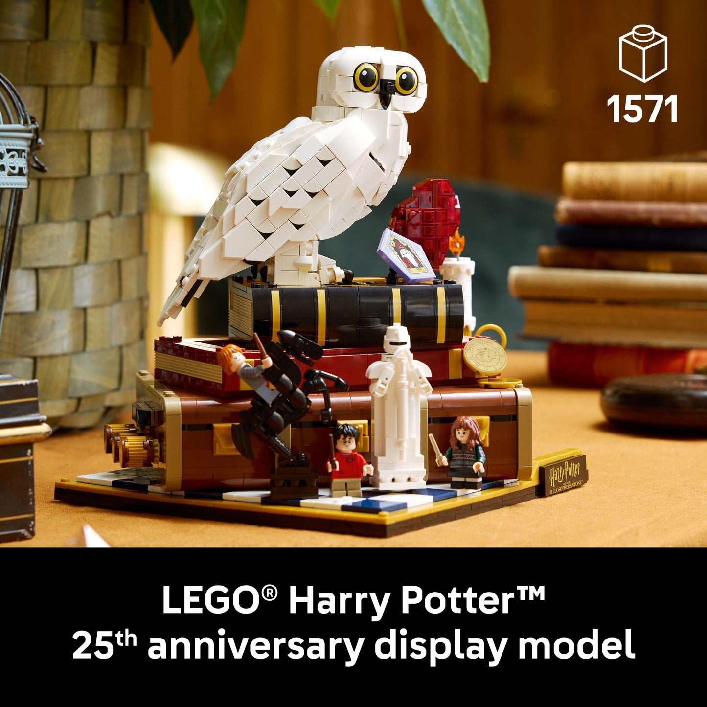 LEGO Harry Potter Sorcerer’s Stone – Collectors’ Edition Building Set for Adults - DIY Craft Kit for Women & Men, Ages 18+ - Buildable Hedwig & 3 Minifigures - Gift Idea for Birthdays - 76466 LEGO