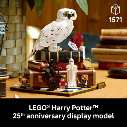 LEGO Harry Potter Sorcerer’s Stone – Collectors’ Edition Building Set for Adults - DIY Craft Kit for Women & Men, Ages 18+ - Buildable Hedwig & 3 Minifigures - Gift Idea for Birthdays - 76466 LEGO