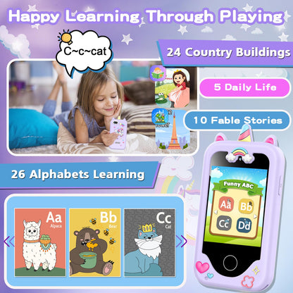 Kids Smart Phone for Girls, Christmas Birthday Gifts for Girls Age 3-10 🍁 All In One Marketplace Canada