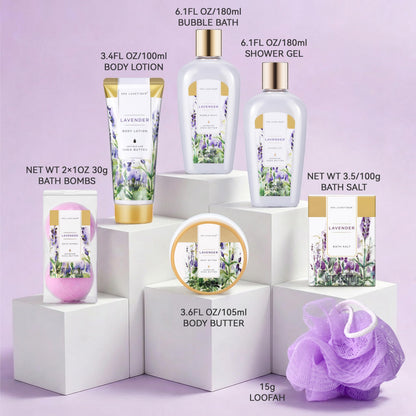 Gifts for Women Spa Luxetique Spa Gift Baskets for Women 8pcs Lavender Set 🍁 All In One Marketplace Canada