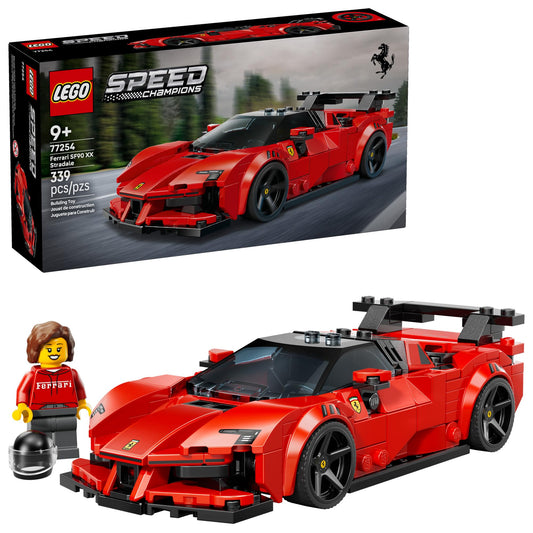 LEGO Speed Champions Ferrari SF90 XX Stradale Sports Car Building Toy for Kids - Building Set W/Ferarri Driver Minifigure for Boys & Girls, Ages 9+ - Gift Idea for Birthdays - 77254 - Available at All In One Marketplace Canada