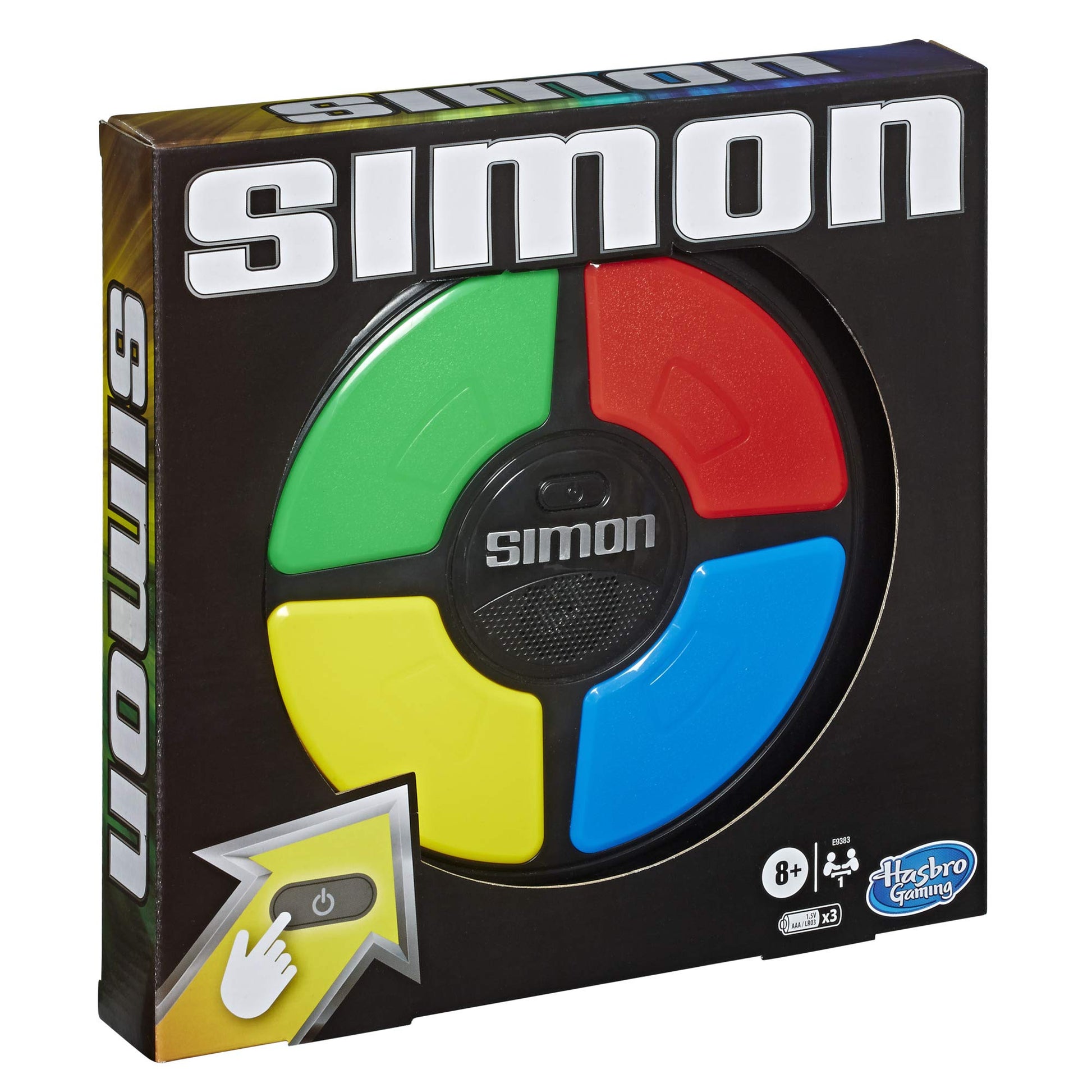 Hasbro Simon Game; Electronic Memory Game for Kids Ages 8 and Up; Handheld Game with Lights and Sounds; Classic Simon Gameplay (E93835L0) Hasbro Gaming