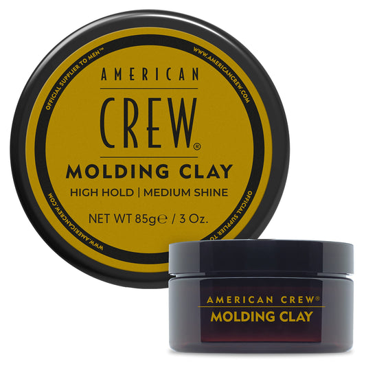 American Crew Molding Clay pour hommes, fixation forte et brillance moyenne, 85 g