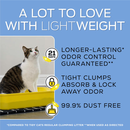 Purina Tidy Cats Lightweight Free and Clean Unscented, Multi-Cat, Clumping, 99.9 Percent Dust Free Cat Litter - 17 lb. Box 🍁 All In One Marketplace Canada