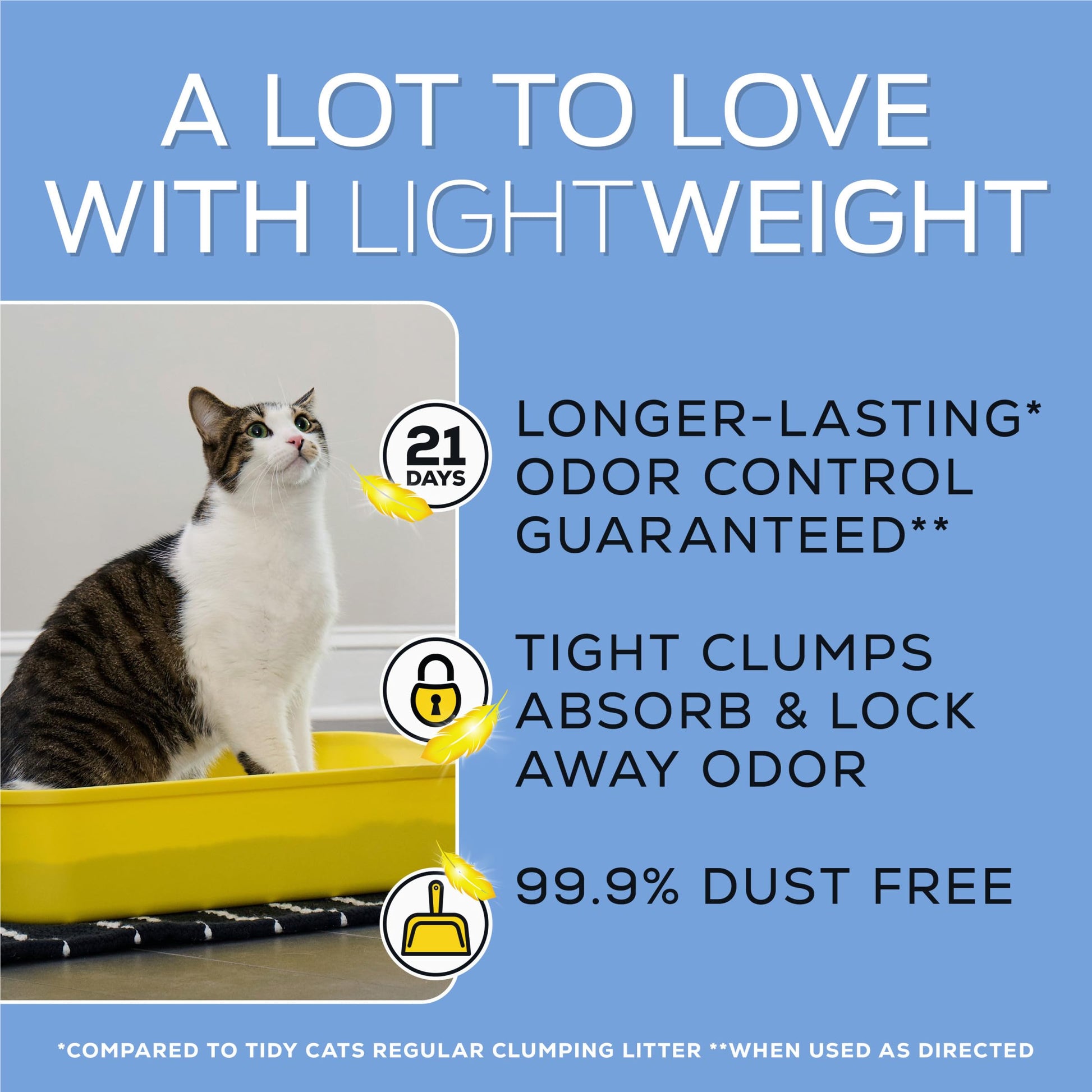 Purina Tidy Cats Lightweight with Glade Clear Springs Multi-Cat, Clumping, Low Dust, Scented Cat Litter - 17 lb. Box Purina Tidy Cats