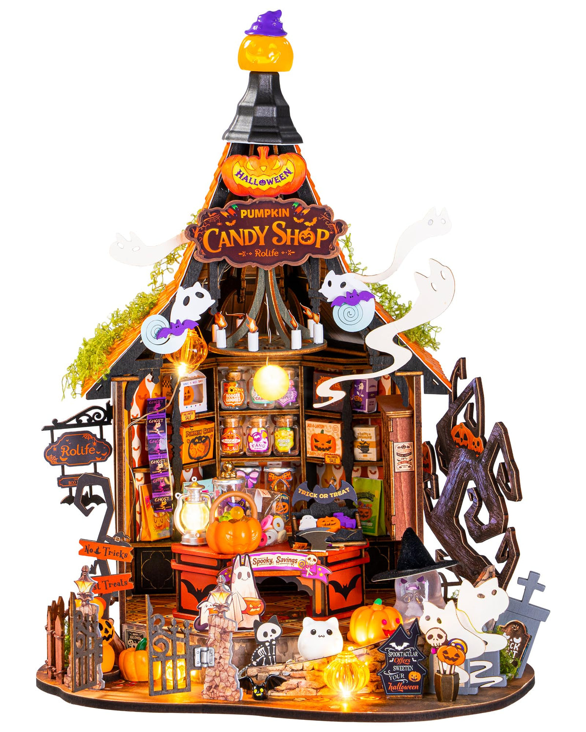 Rolife Halloween Haunted Candy House DIY Miniature Kits 🍁 All In One Marketplace Canada