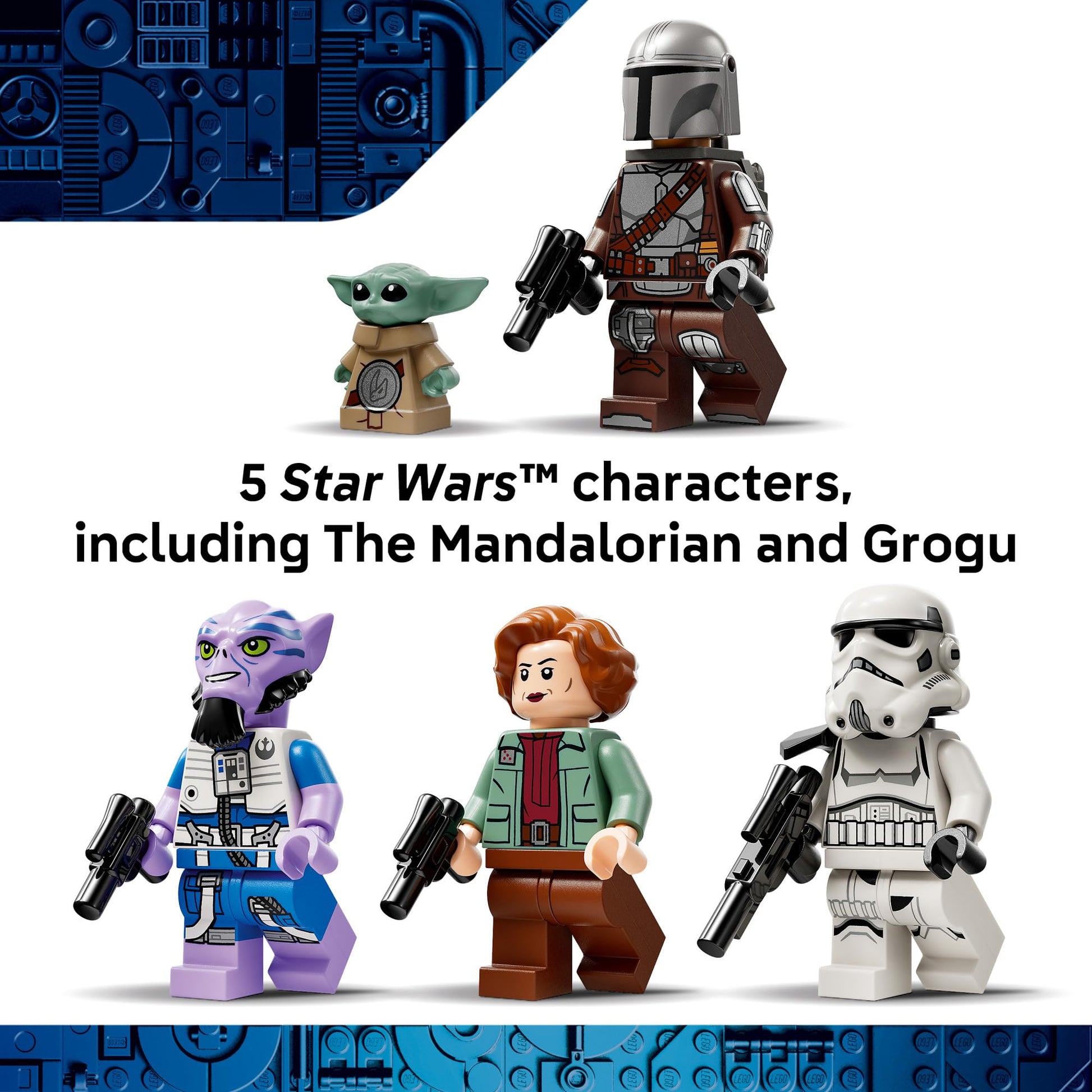 LEGO Star Wars: The Mandalorian and Grogu The Razor Crest Building Toy - Build and Display Set for Boys & Girls, Ages 10+ - Star Wars Gifts for Birthdays & Fans - 75447 LEGO