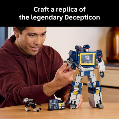 LEGO Icons Transformers: Soundwave - Building Set W/Sound Effects for Adults, 18+ - Model Kit W/Ravage & Laserbeak Figures - DIY Home Decor - Collectible Gift Idea for Sci-FI & Movie Fans - 10358 - Available at All In One Marketplace Canada