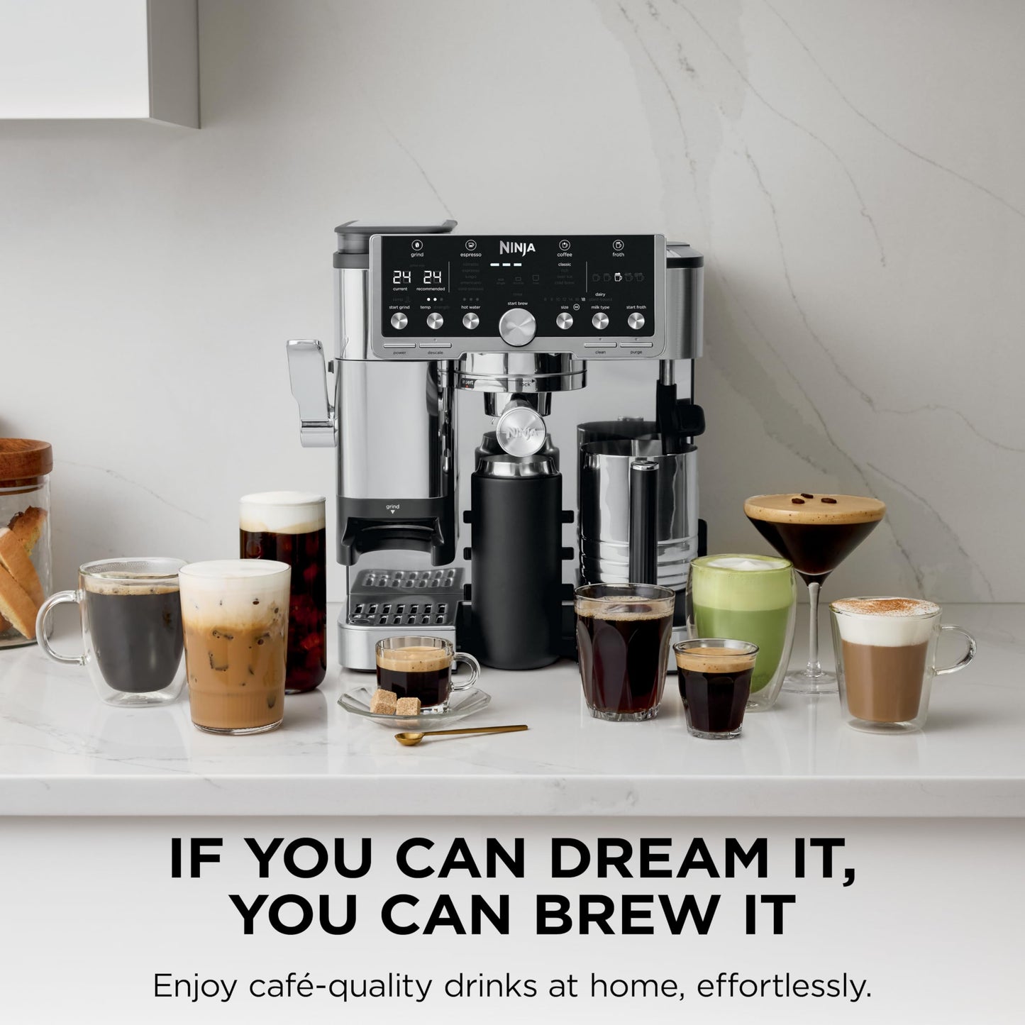 Ninja Luxe Café Pro Series, Espresso, Cold Brew, Hot Water, ES701C Ninja