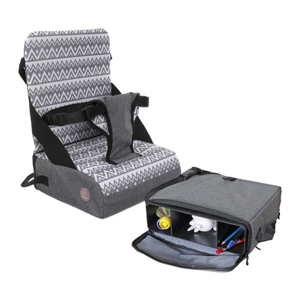 Dreambaby Grab 'n Go Booster Seat with Adjustable Securing Straps - Toddler Booster Seat for Eating - Compact, Lightweight & Portable - Fits Most Dining Chairs Dreambaby