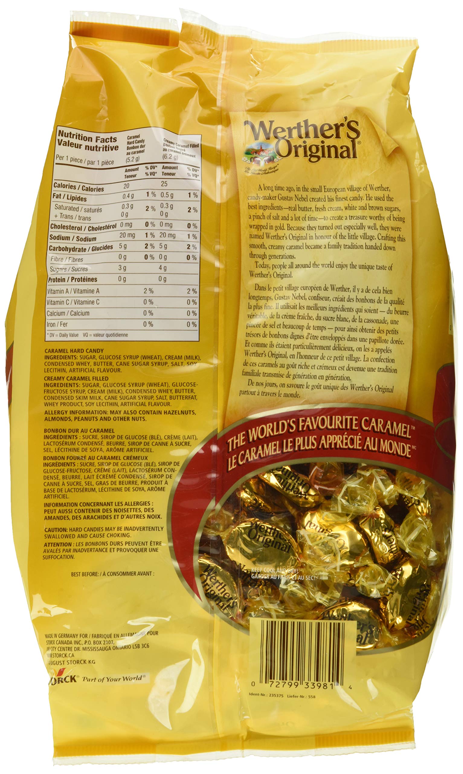 Werther's Original Caramel Hard Candies, 1,139 g (40.1 oz)