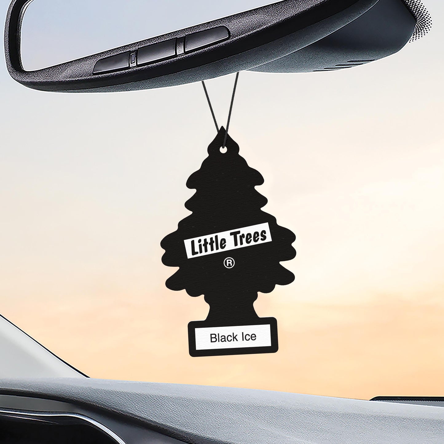 LITTLE Air Fresheners Car Air Freshener. Hanging Tree Provides Long Lasting Scent for Auto or Home. Black Ice, 24 Air Fresheners