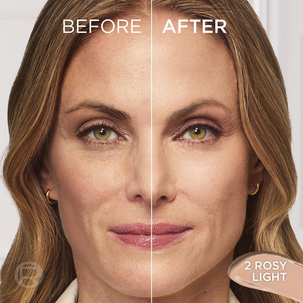 L'Oréal Paris True Match Hyaluron Tinted Foundation, Hydrating Balm Foundation For Mature skin with 80% Skincare Base, Buildable Coverage, Natural Radiant Finish, 2 Rosy Light, 8 g
