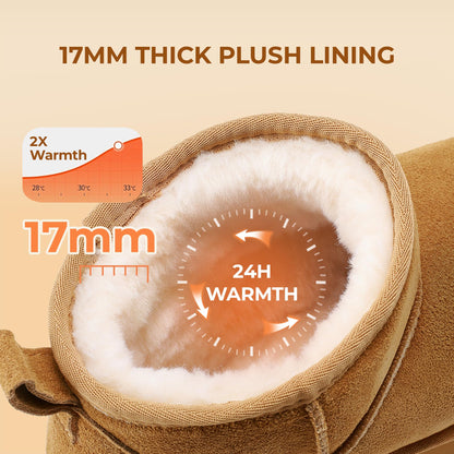 DREAM PAIRS Women's Platform Mini Winter Snow Boots,Chestnut,7.5 🍁 All In One Marketplace Canada