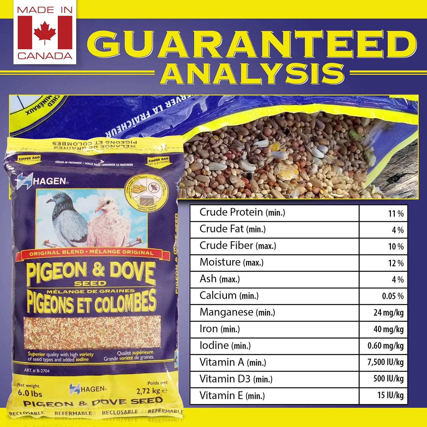 Hagen Pigeon and Dove Staple VME Seeds, 6-Pounds 🍁 All In One Marketplace Canada