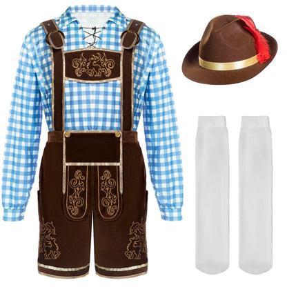Spooktacular Creations Bavarian Oktoberfest Costume Lederhosen Men-L 🍁 All In One Marketplace Canada