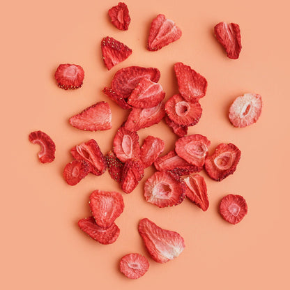 Freeze Dried Strawberries | Dried Strawberry Slices, 200+Slices | 100% Natural | Gluten Free | For Garnishing Cocktails, Cake Decoration, Baking, Fruit, Sorbet, Tea, Cooking | 2.82 oz,75 Grams PET Jar 🍁 All In One Marketplace Canada