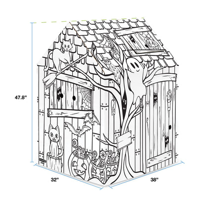 Maison de jeu pour Halloween Bankers Box, maisonnette en carton et activité de bricolage pour enfants