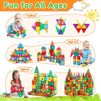 Landtaix Magnetic Tiles,100PCS Large Magnetic Blocks Toys for Kids Toddlers 🍁 All In One Marketplace Canada