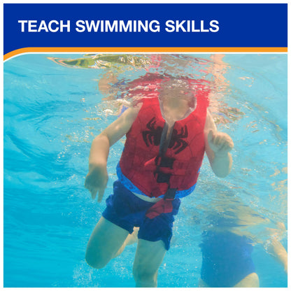 SwimWays Marvel Swim Trainer Life Jacket, US Coast Guard Approved Swim Vest, Pool Floats & Life Jackets for Kids 33-55 lbs, Spider-Man 🍁 All In One Marketplace Canada