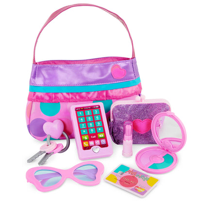 Battat Toy Purse, Play Circle Princess Purse Set, Dress-Up Play, Playset Battat