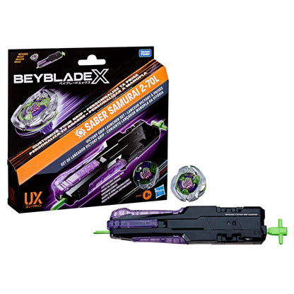 Beyblade X Official Victory Grip Right-Spin Launcher Set with Takara Tomy Attack Type Top Right-Spinning Top Toy, Battling Tops Game Toys, Ages 8+ BEYBLADE