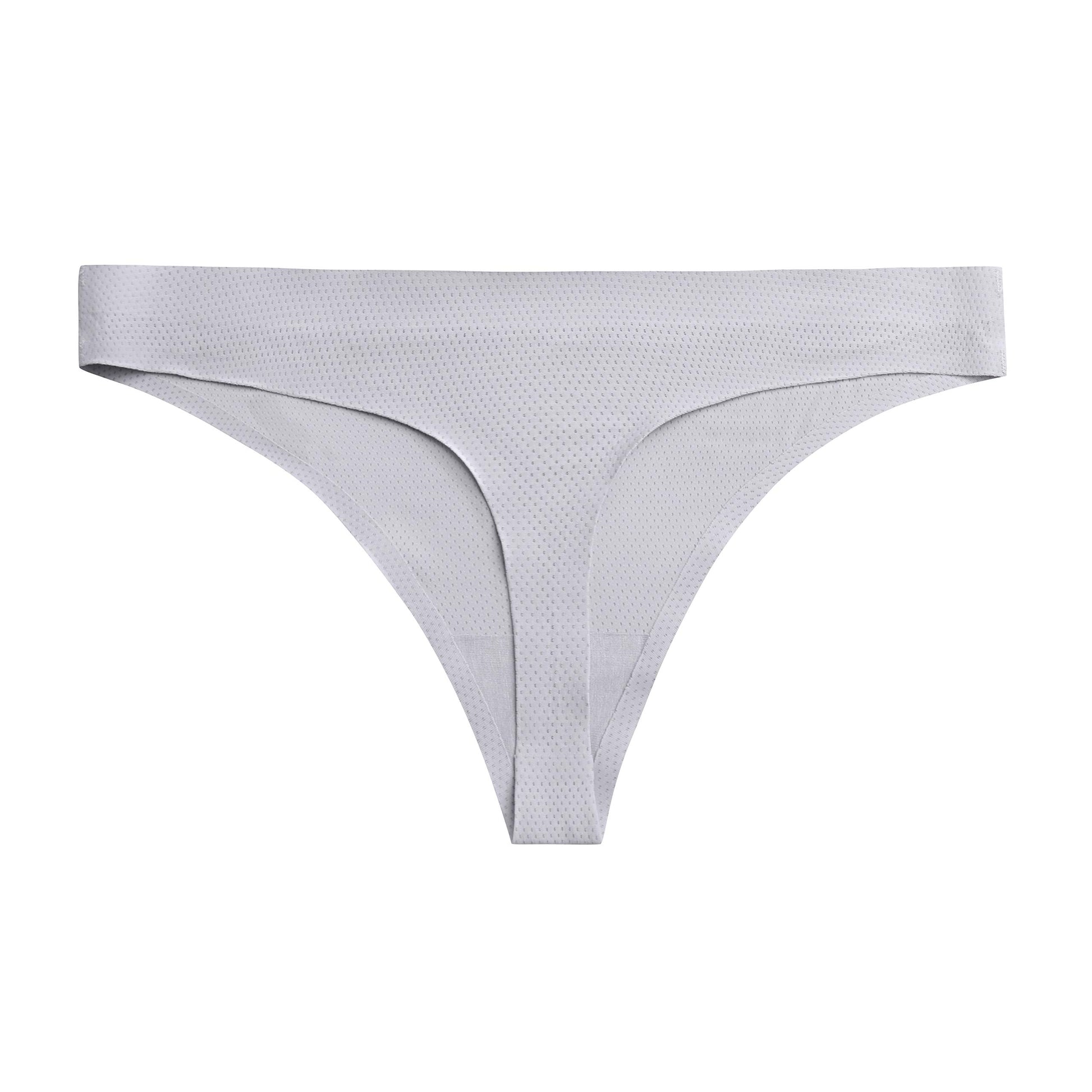 VOENXE Seamless Women Underwear Thongs,No Show Ladies Panties,Breathable Active Sports Thong,Invisible Workout Undies 5 Pack