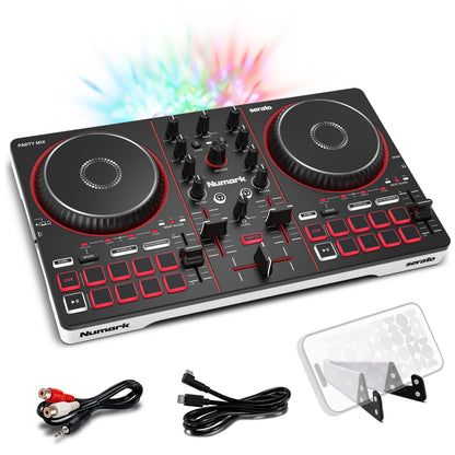 Numark Party Mix III Bluetooth DJ Controller with Built-in Lights