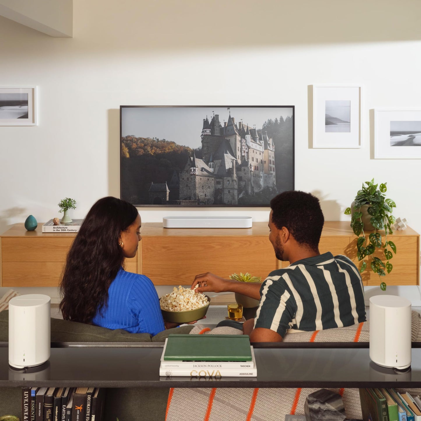 Sonos Era 100 - White - Wireless, Alexa Enabled Smart Speaker Sonos