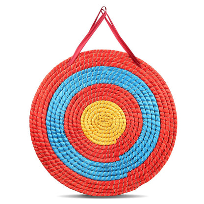 VEVOR Archery Target, 5 Layers 20" Arrow Target, Traditional Solid Straw Round Archery Target Shooting Bow, Hand-Made Arrows Target, Coloured Rope Target for Backyard Outdoor Hunting Shooting Practice VEVOR