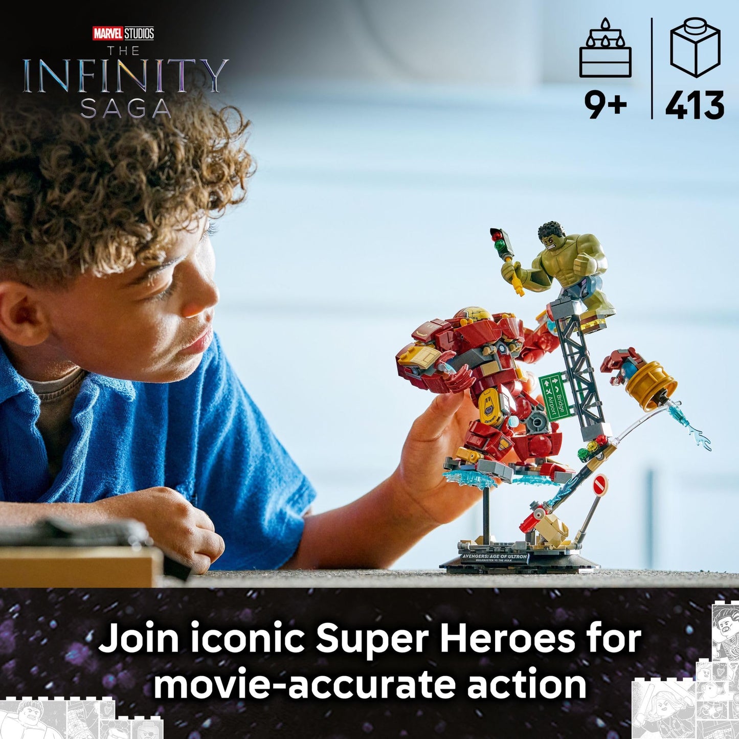 LEGO Marvel Epic Battle: Hulkbuster vs. The Hulk Building Toy for Boys & Girls - Avengers: Age of Ultron Display & Play Set W/2 Minifigures for Kids, Ages 9+ - Gift Idea for Birthdays - 76343 🍁 All In One Marketplace Canada