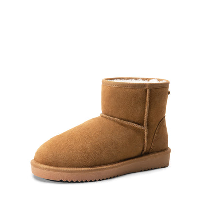 DREAM PAIRS Women's Ankle Winter Snow Boots Genuine Suede,Chestnut,10 🍁 All In One Marketplace Canada