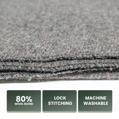 72HRS Wool 64” x 84” Winter Blanket Camping Essentials (80% Wool, 1 Pack) 🍁 All In One Marketplace Canada