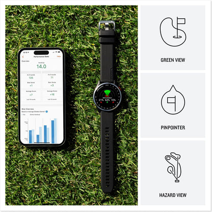 Garmin Approach S44, Essential Golf GPS Smartwatch, AMOLED Display, On-Course Features, Silver Aluminum Bezel with Twilight Silicone Band 🍁 All In One Marketplace Canada