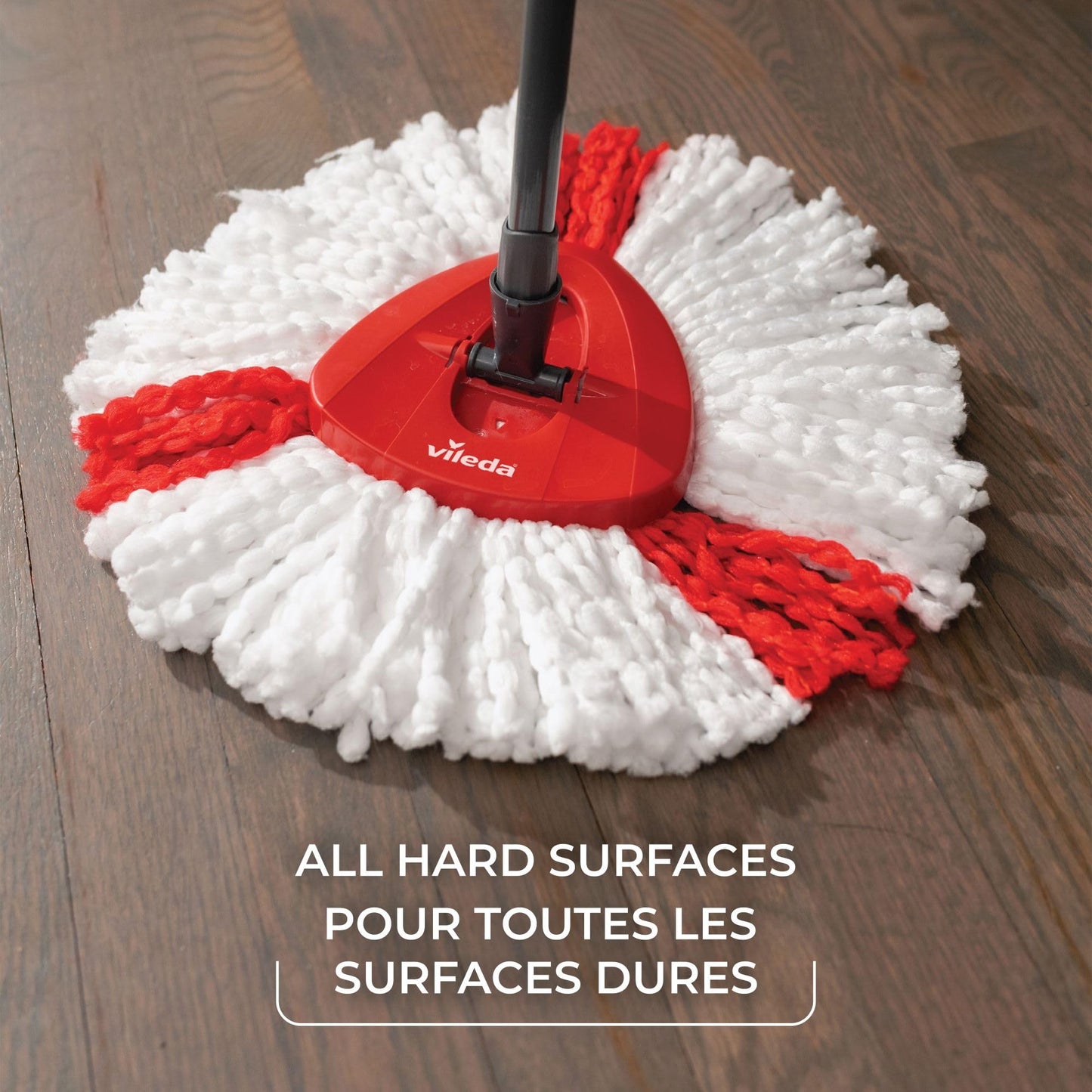 Vileda EasyWring Spin Mop & Bucket Floor Cleaning System with Power Mop Head | Hands-Free Wringing Mop Bucket | Extendable Handle | Safe on All Floor Types| Mop Refill Removes Tough Dirt and Grime - Available at All In One Marketplace Canada