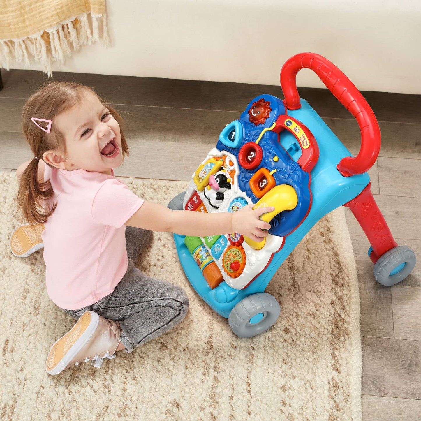 VTech Sit-to-Stand Learning Walker (Frustration Free Packaging - English Version), Blue
