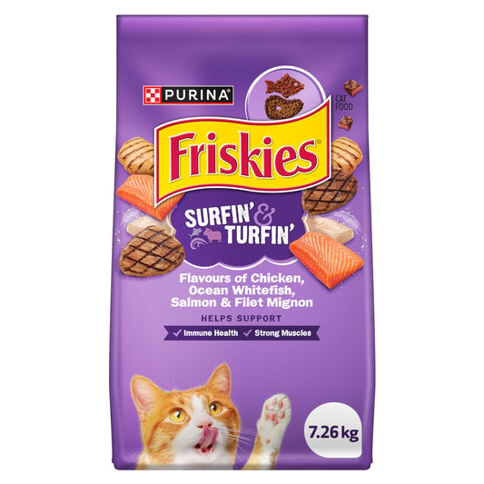 Nourriture sèche pour chats Friskies Surfin' & Turfin' - Sac de 7,26 kg 🍁 All In One Marketplace Canada