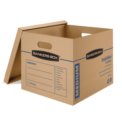 Bankers Box SmoothMove Classic Moving Boxes, No Tape Required, Medium, 20 Pack (8817202) 🍁 All In One Marketplace Canada