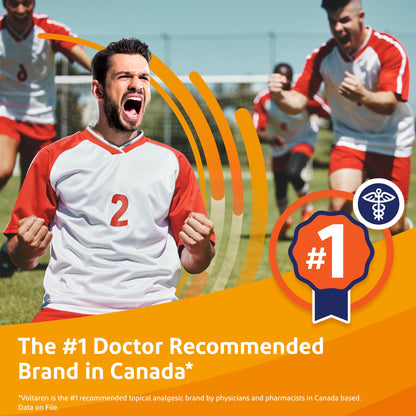 Voltaren Active Topical Pain Gel with No Mess Applicator, Inflammation Relief, 120g - Available at All In One Marketplace Canada