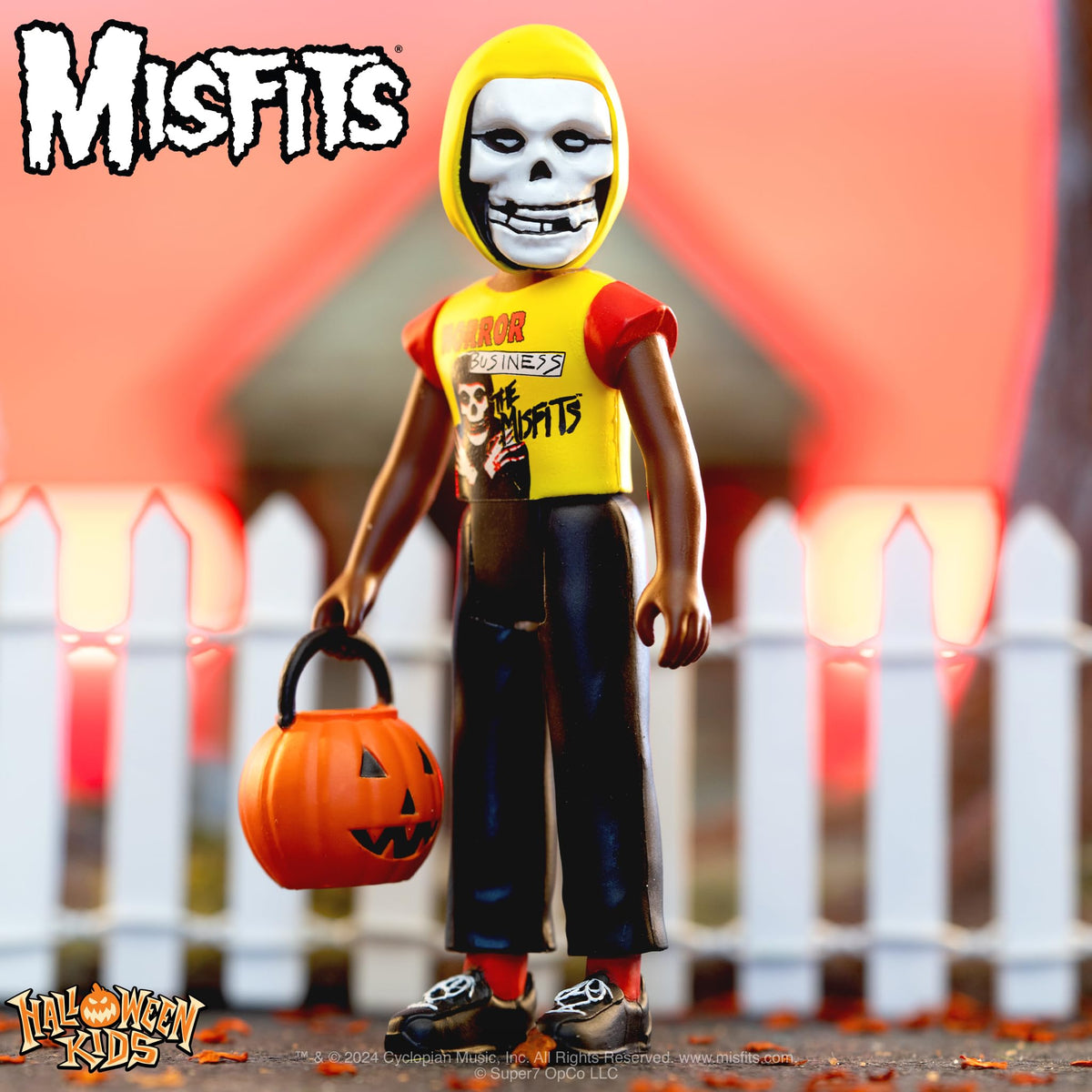 Figurine articulée Super7 Misfits Halloween Kids Boy Horror Business - 3,75" avec accessoire, objets de collection musicaux classiques et jouets rétro
