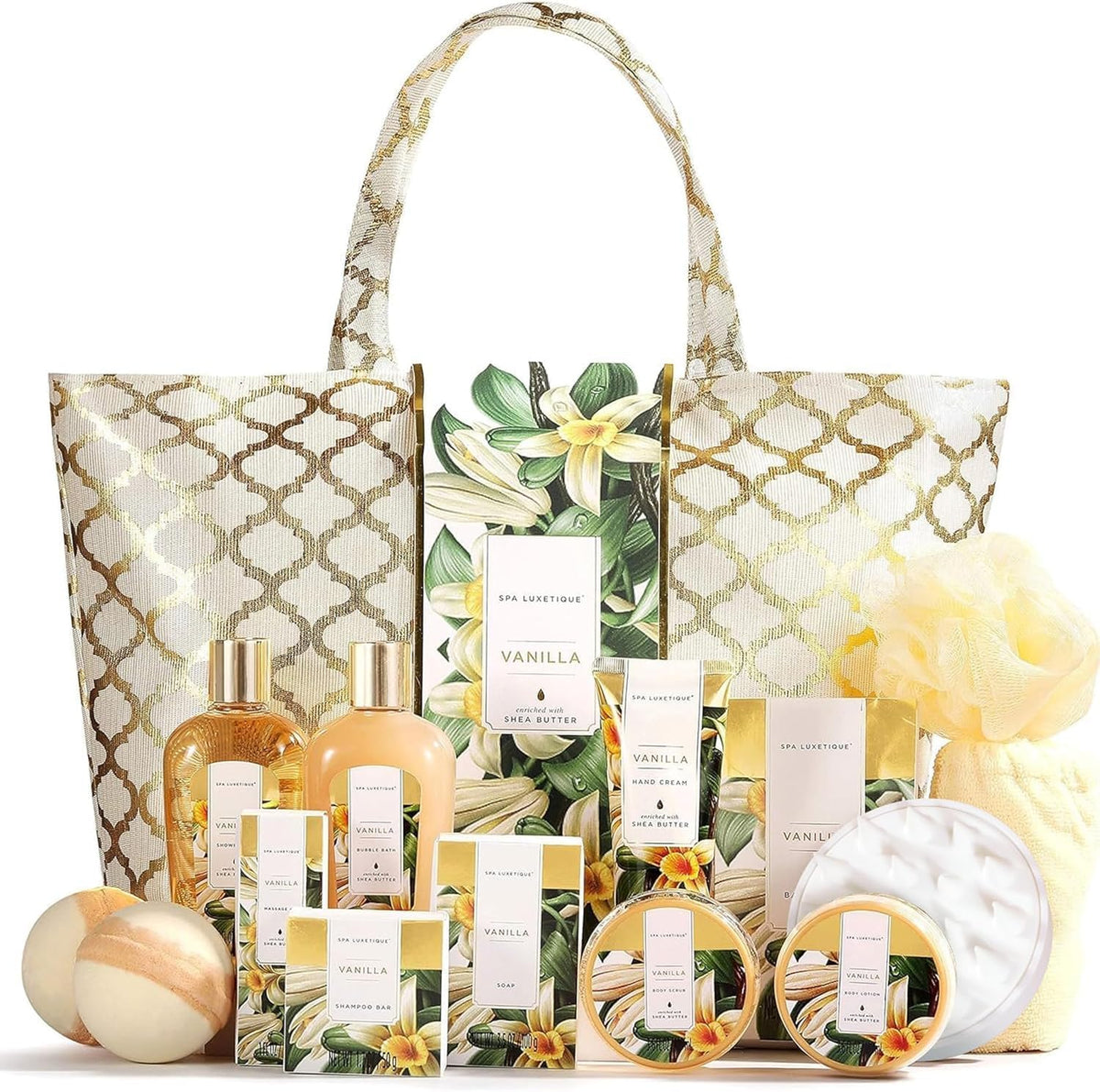 Gift Baskets for Women Spa Luxetique Birthday Gift 15pc Vanilla Gifts Set 🍁 All In One Marketplace Canada
