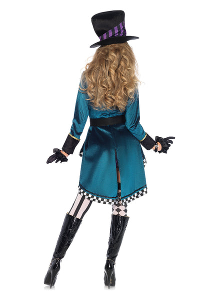Costume d'Halloween pour femme « Delightful Mad Hatter » de Leg Avenue, multicolore, très grand (X-Large)