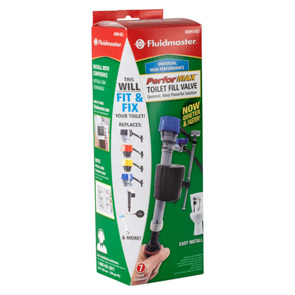 Fluidmaster 400H-002 Performax Universal Toilet Fill Valve High Performance Tank and Bowl Water Control, 1-Pack, Multicolor 🍁 All In One Marketplace Canada