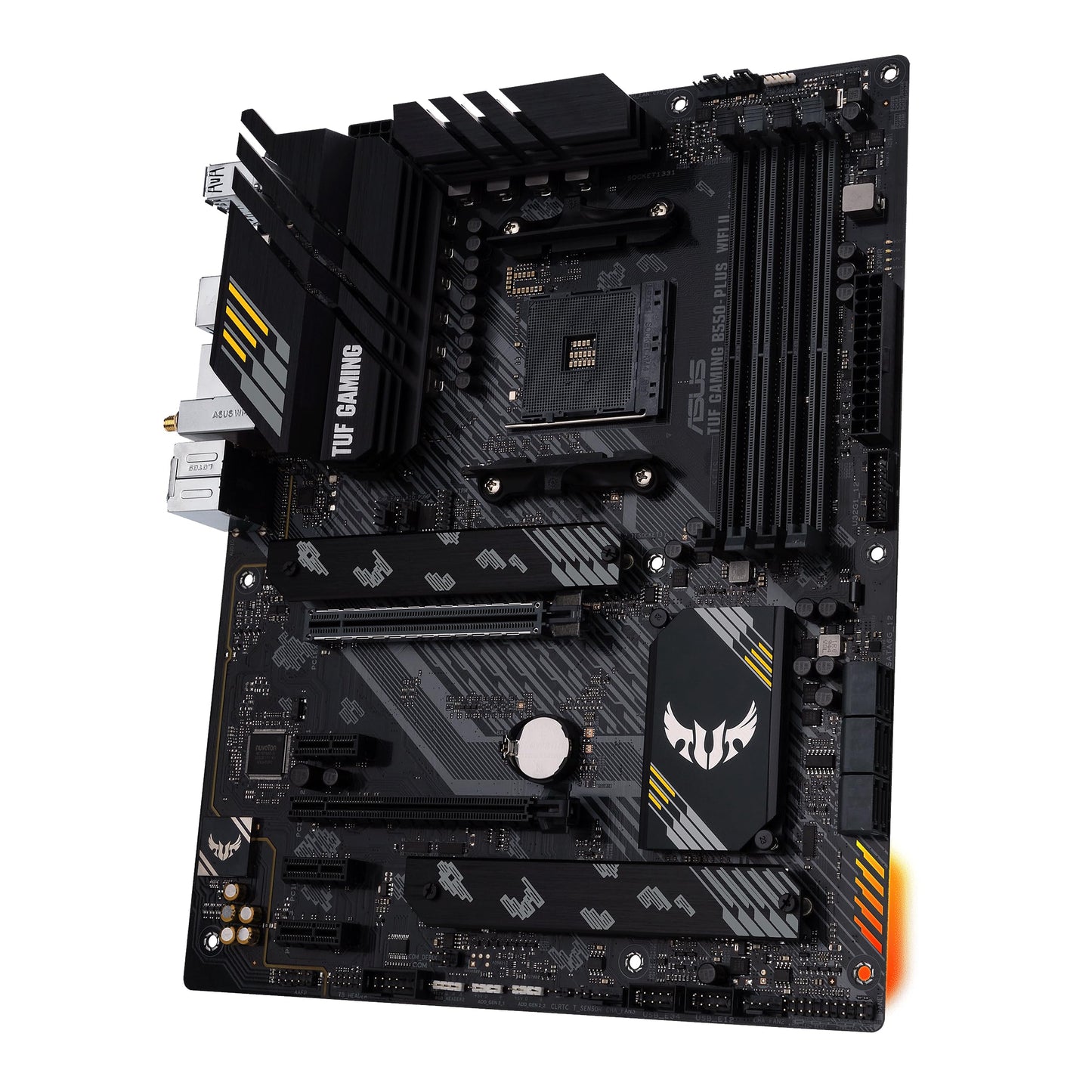 ASUS TUF Gaming B550-PLUS WiFi II AMD AM4 (3rd Gen Ryzen™) ATX Motherboard (PCIe 4.0, WiFi 6, 2.5Gb LAN, BIOS Flashback, USB 3.2 Gen 2, Addressable Gen 2 RGB Header and Aura Sync) Asus