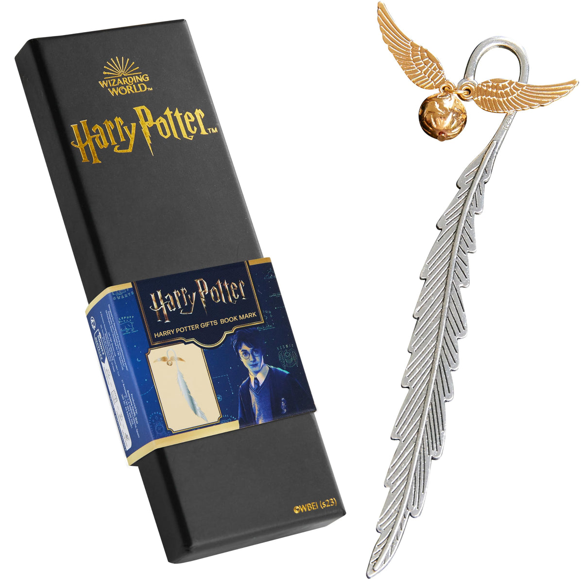 Harry Potter Metal Bookmark with Hanging Charm Golden Snitch Hogwarts Reading Gifts Christmas Stocking Stuffers Book Lovers Gift Box 🍁 All In One Marketplace Canada