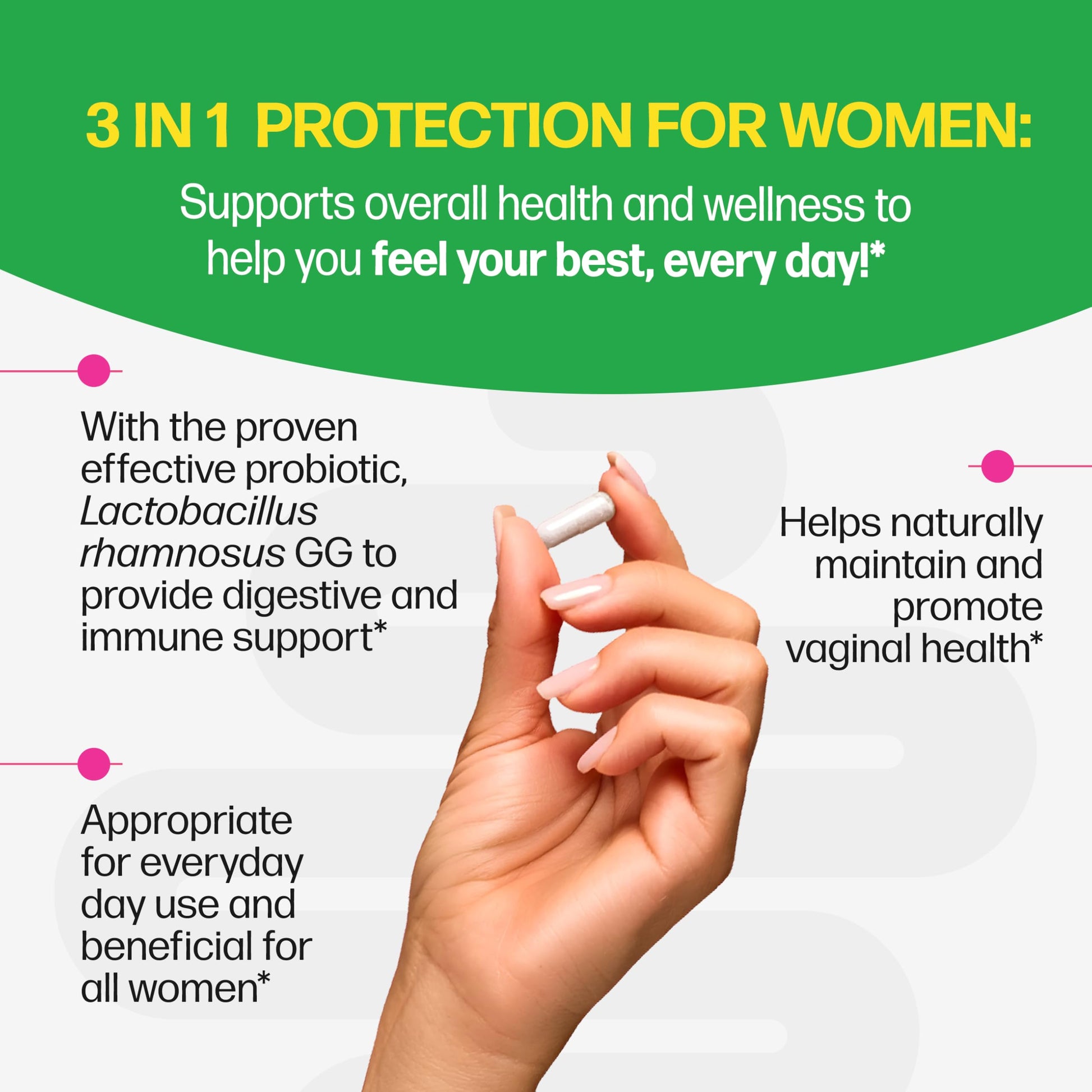 Culturelle Probiotics, Women’s Healthy Balance, 30 Capsules, 5 Clinically Proven Probiotic Strains to Support Digestive, Immune & Vaginal Health* - Available at All In One Marketplace Canada