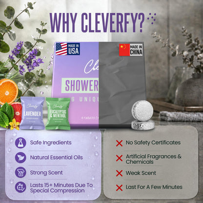 Cleverfy Shower Steamers Aromatherapy, Stocking Stuffers for Women, 6 Pack 🍁 All In One Marketplace Canada