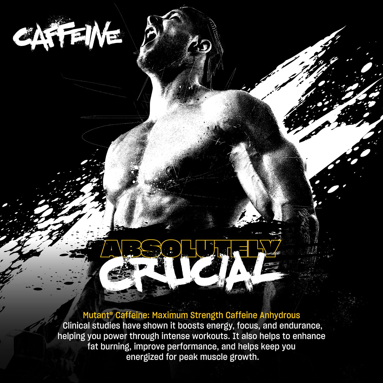 Mutant Caffeine - Maximum strength - 200mg caffeine equivalent - 240 tablets - Available at All In One Marketplace Canada