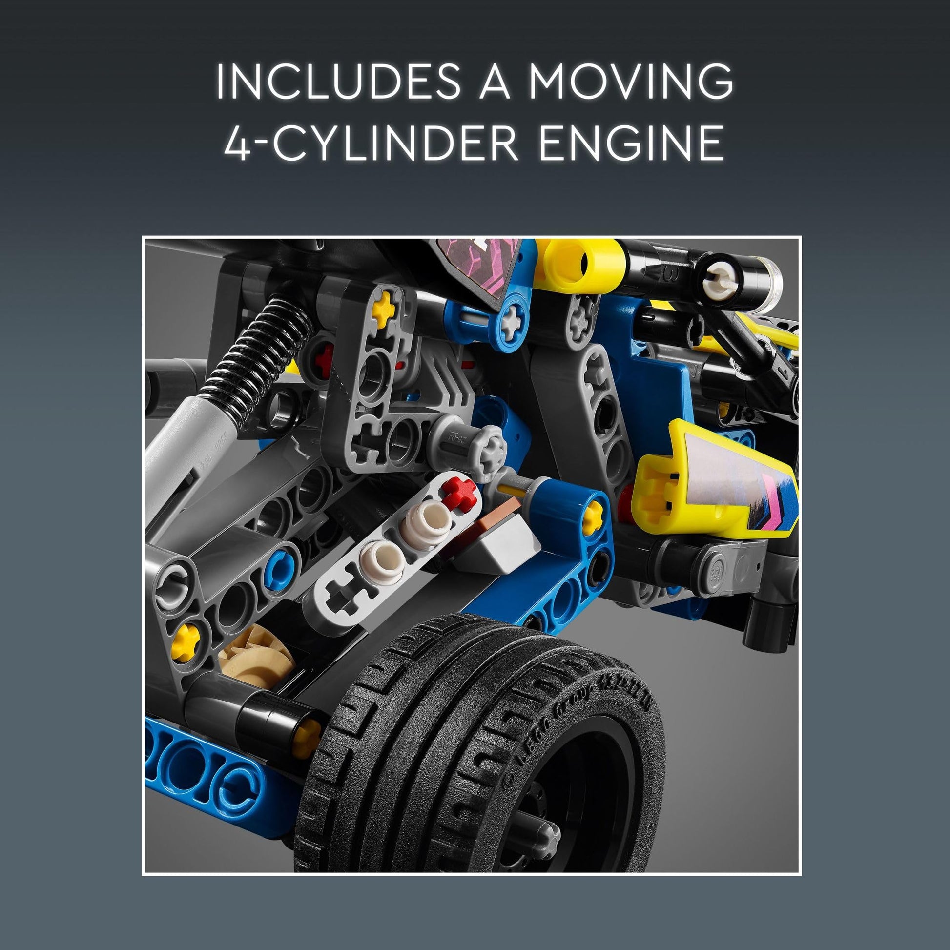 LEGO Technic Off-Road Race Buggy Buildable Car Toy, Cool Toy for 8 Year Old Boys, Girls and Kids who Love Rally Contests, Race Car Toy Featuring Moving 4-Cylinder Engine and Working Suspension, 42164 - Available at All In One Marketplace Canada